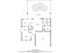 First-floor plan with a pool, kitchen, dining area, living room, and garage, perfect for Gathering living at 21108 Bircholm Ct, Land O Lakes, FL 34637