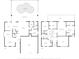 Floor plan showcasing the first floor with a kitchen, living room, dining room and swimming pool at 21108 Bircholm Ct, Land O Lakes, FL 34637