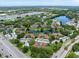 Extensive community landscape, pond, and surroundings shown in aerial real estate view at 2681 Sabal Springs Cir # 204, Clearwater, FL 33761