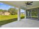 The covered patio offers an outdoor living space at 301 S Daniels St, Plant City, FL 33563