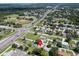 Wide aerial view showing a beautiful community in close proximity to schools, recreation, and highways at 3115 Bay Ln, Clearwater, FL 33759