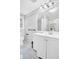 This bathroom features tile floors and tub and shower combo at 3115 Bay Ln, Clearwater, FL 33759