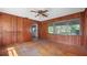 Bedroom showcasing natural light, closet, and hardwood floors at 5631 23Rd S Ave, Gulfport, FL 33707