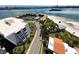 Captivating aerial image of waterfront condos with beach access and meticulous landscaping at 855 Bayway Blvd # 908, Clearwater Beach, FL 33767