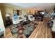 Open living room featuring modern decor, hardwood floors, and access to the dining area at 855 Bayway Blvd # 908, Clearwater Beach, FL 33767