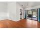 Cozy dining area with sliding glass doors to the backyard at 13991 Coronado Dr, Spring Hill, FL 34609