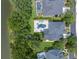 Aerial view of backyard featuring custom pool, spa, and outdoor lounge at 14617 Galt Lake Dr, Tampa, FL 33626