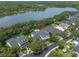 Lakeside home aerial view showcasing property location and community at 14617 Galt Lake Dr, Tampa, FL 33626