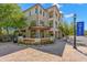Highland Park building, featuring mixed stone/stucco exterior, awning-covered entrance, and brick paver sidewalk at 14617 Galt Lake Dr, Tampa, FL 33626