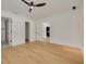 Bright and airy bedroom with attractive wood-look floors at 1723 Cypress Ave, Belleair, FL 33756