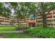 Beautiful building exterior with lush landscaping and a well-maintained facade at 3062 Eastland Blvd # 308, Clearwater, FL 33761