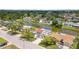 Aerial view of the neighborhood showcasing backyard canals at 4016 Grayton Dr, New Port Richey, FL 34652