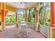 Relaxing poolside cabana with comfortable seating and a view of tropical landscaping at 4207 S Dale Mabry Hwy # 2101, Tampa, FL 33611