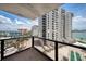 Spacious balcony offering unobstructed views of the inter coastal, beachfront, and luxurious condo amenities at 440 S Gulfview Blvd # 701, Clearwater Beach, FL 33767