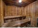 A rustic wood sauna offers a relaxing retreat at 440 S Gulfview Blvd # 701, Clearwater Beach, FL 33767
