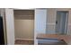 Pantry area featuring tile floor and a storage closet with sliding doors at 5000 Culbreath Key Way # 1-220, Tampa, FL 33611
