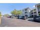Exterior shot of the building, showing a parking area and the location of the balconies at 6826 Stones Throw N Cir # 11308, St Petersburg, FL 33710
