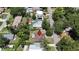 Overhead view of the property with a red pin, highlighting its location within the neighborhood at 1116 W Kirby St, Tampa, FL 33604