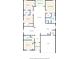 Simplified floor plan showcasing the layout of this charming home including the location of the garage and screened porch at 11309 Langworth Hill Ln, Riverview, FL 33579