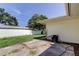 The outdoor patio provides space for seating and entertaining at 1868 Lombardy Dr, Clearwater, FL 33755