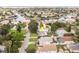 Aerial shot of a neighborhood with a mix of single-Gathering homes, green spaces, and water access at 1882 Maryland Ne Ave, St Petersburg, FL 33703