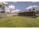 Well-maintained backyard with a green lawn and covered patio, perfect for outdoor enjoyment and entertaining at 1882 Maryland Ne Ave, St Petersburg, FL 33703