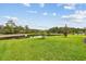 Beautiful backyard view overlooking a serene pond and lush green lawn at 20244 Merry Oak Ave, Tampa, FL 33647