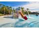 An exciting splash pad with a slide and water features, promises hours of fun in a safe and refreshing environment at 20244 Merry Oak Ave, Tampa, FL 33647