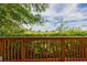 Back deck with lush greenery and tree coverage at 2066 Sun Down Dr, Clearwater, FL 33763