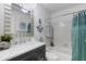 Relaxing bathroom featuring a vanity with marble countertop, and bathtub at 221 Fernwood Cir # 221, Seminole, FL 33777