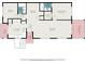Floor plan layout with room dimensions at 2368 Flanders Way # D, Safety Harbor, FL 34695