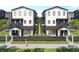 Beautifully designed townhomes featuring individual yards and fences, creating private outdoor spaces for residents at 3011 1St N Ave, St Petersburg, FL 33713