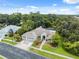 An aerial view of a beautifully landscaped home, showcasing its well-manicured lawn and curb appeal at 3037 Crest Dr, Clearwater, FL 33759