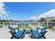 Exterior deck with waterfront views and Adirondack chairs at 311 22Nd St, Belleair Beach, FL 33786