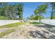 A fully fenced backyard with ample space for outdoor activities at 3617 E Louisiana Ave, Tampa, FL 33610