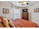 Bedroom with ceiling fan, and television at 427 Pelican S Dr, Oldsmar, FL 34677