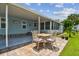 Charming outdoor patio with seating, perfect for enjoying the pleasant surroundings at 427 Pelican S Dr, Oldsmar, FL 34677