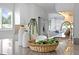 Bright kitchen featuring granite counters, stainless steel appliances, and decorative vases at 4300 Maple Ne St, St Petersburg, FL 33703