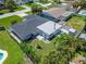 Birds eye view of the backyard featuring a patio and well-maintained landscaping at 4518 Helena Ne St, St Petersburg, FL 33703