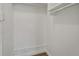 Bright closet features shelving for storage of belongings at 4518 Helena Ne St, St Petersburg, FL 33703