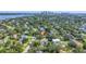 Aerial view of property near downtown, showcasing the surrounding neighborhood with lush greenery at 489 W Davis Blvd, Tampa, FL 33606