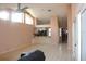 Room with ceramic tile and vaulted ceilings, perfect for entertaining guests at 5581 Greyston St, Palm Harbor, FL 34685