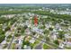 Wide aerial view of a residential area featuring the property's location, street layout, and community at 6204 Walsh Ln, Tampa, FL 33625