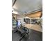 Spacious garage featuring ample storage, bike and exercise equipment, and high ceilings at 10675 Park Place Dr, Largo, FL 33778
