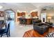 The kitchen is centrally located with sight lines to all the living areas at 10675 Park Place Dr, Largo, FL 33778