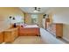 Bedroom with a view offering natural light, ceiling fan, soft carpeted floors and lots of storage at 11911 Sunburst Marble Rd, Riverview, FL 33579