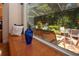 Cozy window seat with view to screened lanai at 2019 Gardenia Landings Lane Ln, Sun City Center, FL 33573