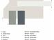 A curated color palette offering sophisticated options for body, trim, front door and shutters at 2164 Jeannin Dr, North Port, FL 34287