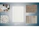 Selection of the home's interior materials: backsplash, carpet, granite, cabinet, and flooring at 2204 S Biscayne Dr, North Port, FL 34287