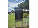 Lake Joyce Park sign with community rules, regulations, and park information at 22422 Stillwood Dr, Land O Lakes, FL 34639